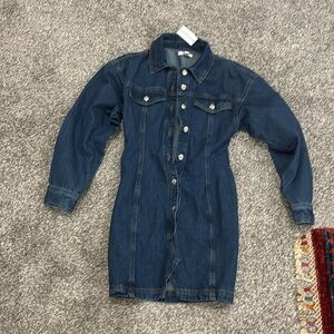 Top shop blue Jean dress